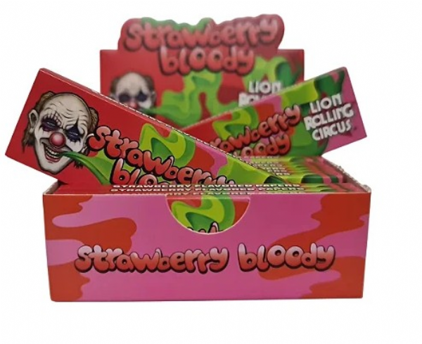 Seda Saborizada Strawberry Bloody Morango Lion Rolling Circus